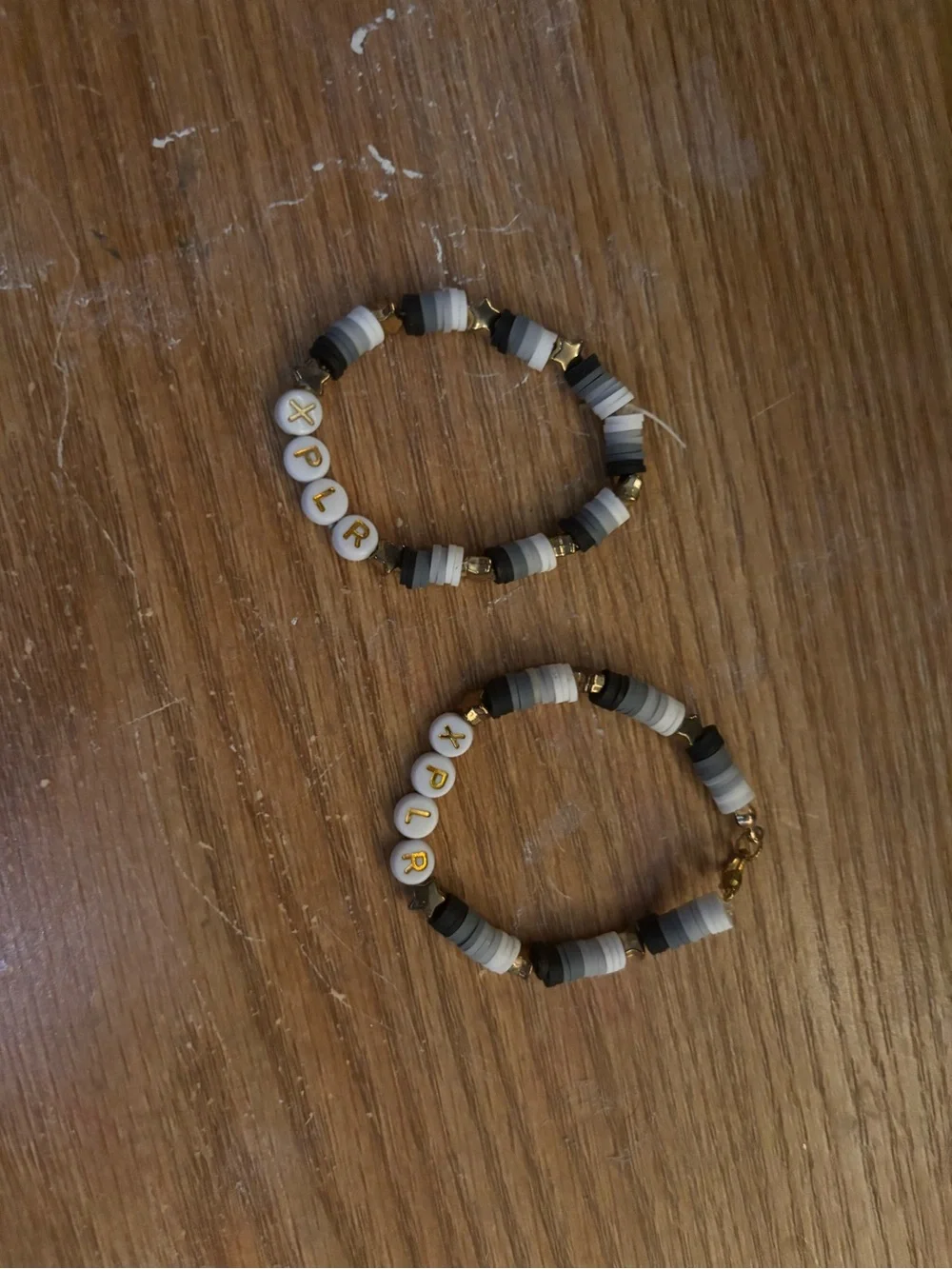 Different types of bracelet in a set of twos or can be just on of themselves